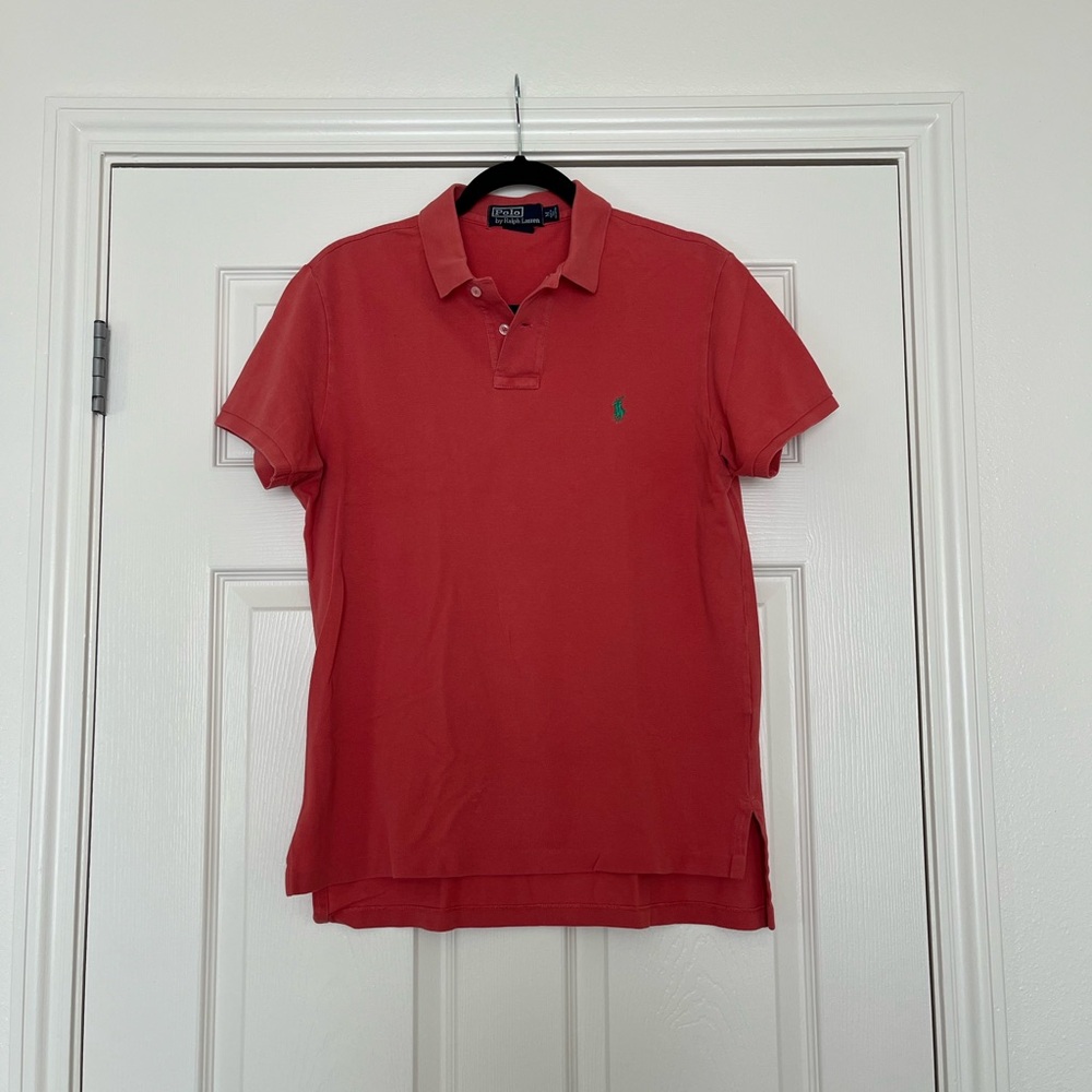 Men's Salmon Polo Size Medium